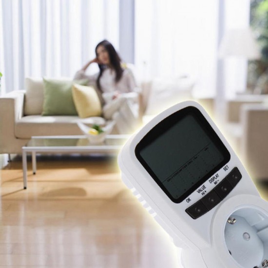 TS-1500 Professional Digital LCD Electric Power Energy Meter Voltage Wattage Current Monitor EU/US/UK Plug TS-1500 Professional Digital LCD Electric Power Energy Meter Voltage Wattage Current Monitor EU/US/UK Plug
