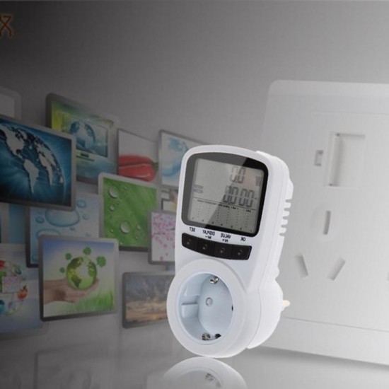 TS-1500 Professional Digital LCD Electric Power Energy Meter Voltage Wattage Current Monitor EU/US/UK Plug TS-1500 Professional Digital LCD Electric Power Energy Meter Voltage Wattage Current Monitor EU/US/UK Plug