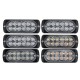 12 LED Amber Car Emergency Flashing Light vehicle Strobe Flash Warning Lamp 6500K 12/24V 36W