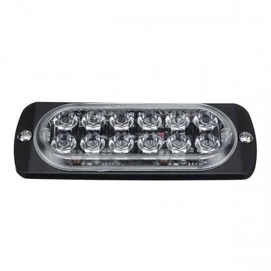 12 LED Amber Car Emergency Flashing Light vehicle Strobe Flash Warning Lamp 6500K 12/24V 36W 12 LED Amber Car Emergency Flashing Light vehicle Strobe Flash Warning Lamp 6500K 12/24V 36W