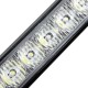 12V 144W 42 LED Amber Double Side Traffic Advisor Strobe Flash Light Bar Emergency Light Magnetic Universal