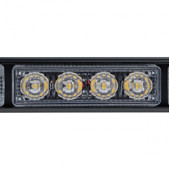 12V 20inch 38LED Car Roof Double Side Emergency Strobe Flash Light Lamp Bar Amber For Car Truck Boat 12V 20inch 38LED Car Roof Double Side Emergency Strobe Flash Light Lamp Bar Amber For Car Truck Boat