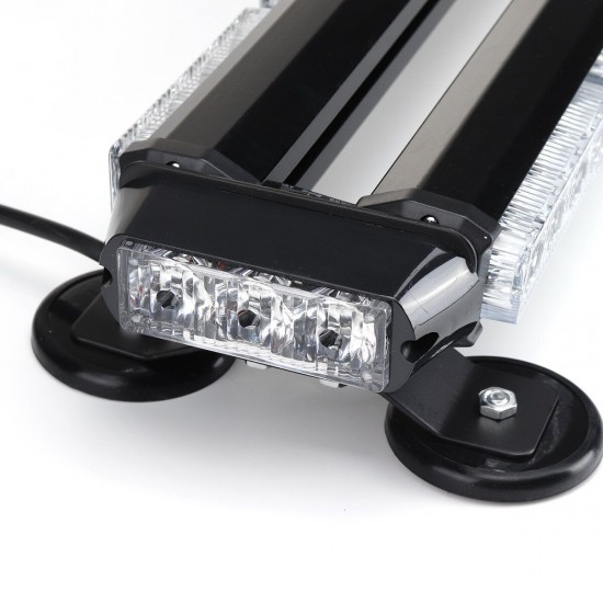 12V 20inch 38LED Car Roof Double Side Emergency Strobe Flash Light Lamp Bar White and Amber For Car Truck Boat 12V 20inch 38LED Car Roof Double Side Emergency Strobe Flash Light Lamp Bar White and Amber For Car Truck Boat