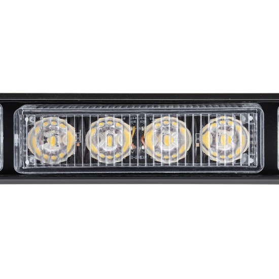 12V 20inch 38LED Car Roof Double Side Emergency Strobe Flash Light Lamp Bar White and Amber For Car Truck Boat 12V 20inch 38LED Car Roof Double Side Emergency Strobe Flash Light Lamp Bar White and Amber For Car Truck Boat