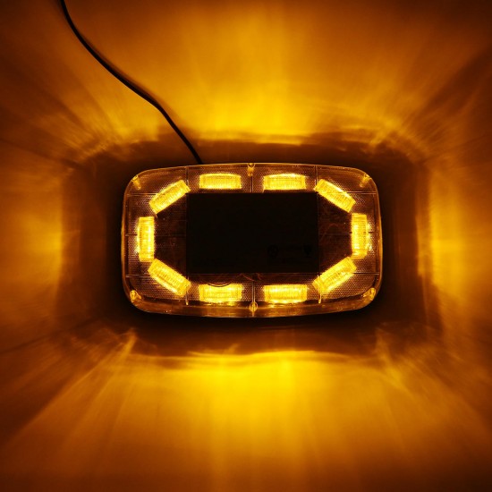 12V-24V 30 LED Mini Amber Flashing Emergency Light Bar Strobe Rotating Beacon Warning Lamp 12V-24V 30 LED Mini Amber Flashing Emergency Light Bar Strobe Rotating Beacon Warning Lamp