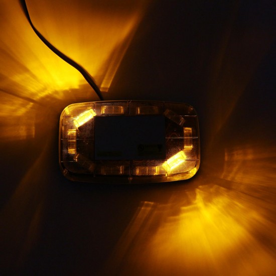 12V-24V 30 LED Mini Amber Flashing Emergency Light Bar Strobe Rotating Beacon Warning Lamp 12V-24V 30 LED Mini Amber Flashing Emergency Light Bar Strobe Rotating Beacon Warning Lamp