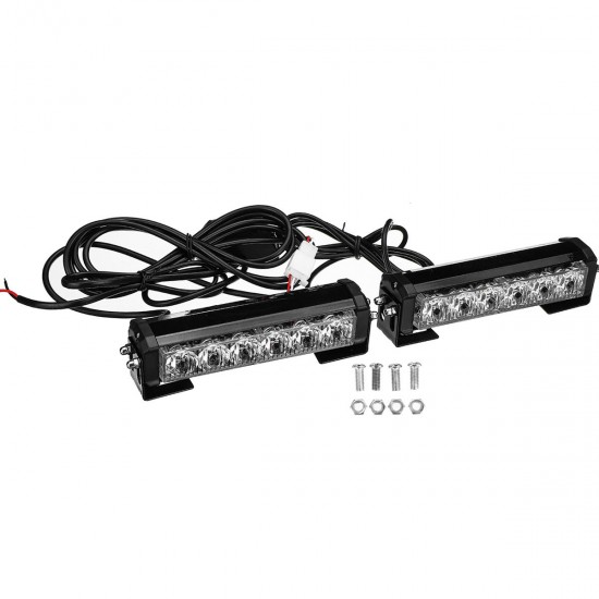 12V 36W 12LED Car Strobe Flash Grille Light Warning Hazard Emergency Lamp Bars Waterproof