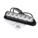 12V Red &White 6LED Emergency Warning Strobe Flashing Light Bar For Car SUV 12V Red &White 6LED Emergency Warning Strobe Flashing Light Bar For Car SUV