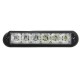 12V Red &White 6LED Emergency Warning Strobe Flashing Light Bar For Car SUV