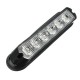 12V Red &White 6LED Emergency Warning Strobe Flashing Light Bar For Car SUV 12V Red &White 6LED Emergency Warning Strobe Flashing Light Bar For Car SUV