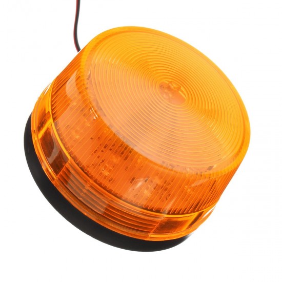 12W 15 LED Car Warning Flash Lamp Emergency Vehicle Strobe Rotating Beacon Lights Yellow