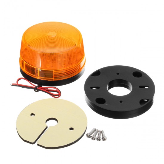 12W 15 LED Car Warning Flash Lamp Emergency Vehicle Strobe Rotating Beacon Lights Yellow 12W 15 LED Car Warning Flash Lamp Emergency Vehicle Strobe Rotating Beacon Lights Yellow