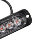 12W 4 LED Flash Strobe Warning Light Emergency Lamp Red/White 12/24V For Car Truck Motorcycle 12W 4 LED Flash Strobe Warning Light Emergency Lamp Red/White 12/24V For Car Truck Motorcycle