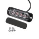 12W 4 LED Flash Strobe Warning Light Emergency Lamp Red/White 12/24V For Car Truck Motorcycle 12W 4 LED Flash Strobe Warning Light Emergency Lamp Red/White 12/24V For Car Truck Motorcycle