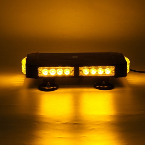 13Inch 24LED Car Roof Top Emergency Warning Strobe Light Bar 7 Flashing Pattern Beacon Lamp Waterproof Amber 13Inch 24LED Car Roof Top Emergency Warning Strobe Light Bar 7 Flashing Pattern Beacon Lamp Waterproof Amber