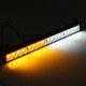 18Inch 16LED Emergency Traffic Advisor Flash Strobe Light Bar Warning Lamp White+Amber Color with Switch