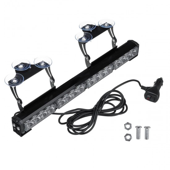 18inch 16 Amber LED Car Roof Windshield Emergency Hazard Warning Flash Strobe Lights 18inch 16 Amber LED Car Roof Windshield Emergency Hazard Warning Flash Strobe Lights