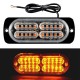 20LEDS Led Warning Light Emergency Hazard Warning Strobe Light Amber Surface Mount for Car Truck