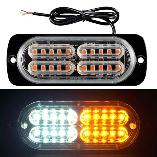 20LEDS Led Warning Light Emergency Hazard Warning Strobe Light Amber Surface Mount for Car Truck 20LEDS Led Warning Light Emergency Hazard Warning Strobe Light Amber Surface Mount for Car Truck