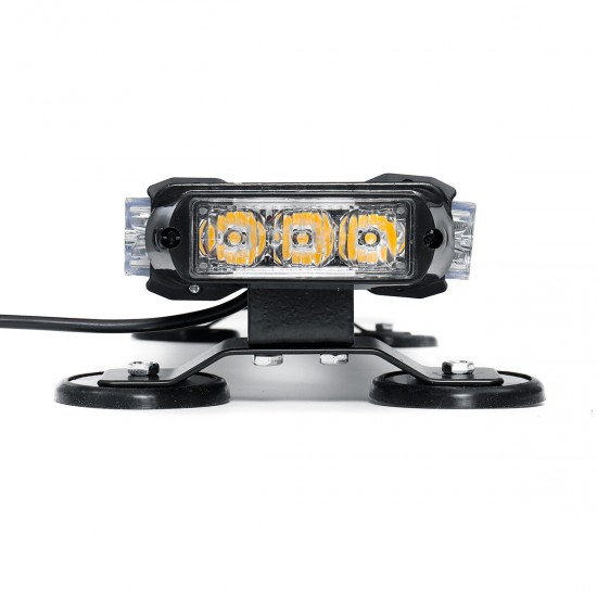 21 Inch 144W 42LED Double Side Traffic Strobe Flash Light Bar Amber Emergency Lamp Magnetic Mount 12V Universal