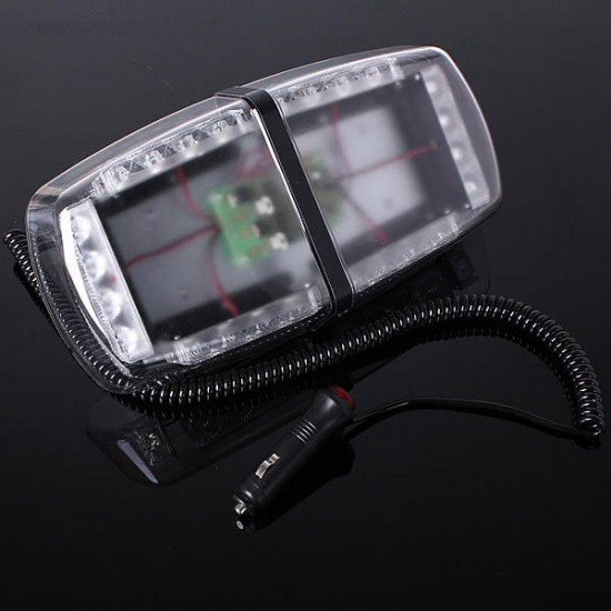 24LED Car Emergency Warning Strobe Light Lamp Magnetic Base 12V