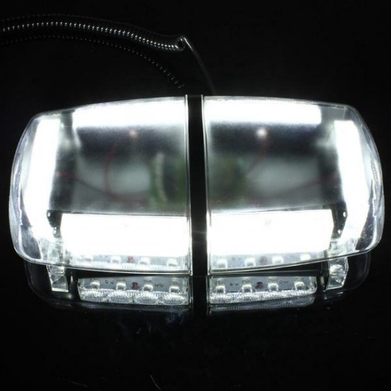 24LED Car Emergency Warning Strobe Light Lamp Magnetic Base 12V