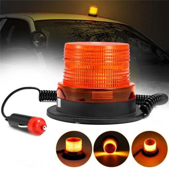24W Amber LED Rotary Emergency Light Flash Stobe Beacon Warning Lamp for Car Truck 24W Amber LED Rotary Emergency Light Flash Stobe Beacon Warning Lamp for Car Truck