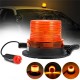 24W Amber LED Rotary Emergency Light Flash Stobe Beacon Warning Lamp for Car Truck