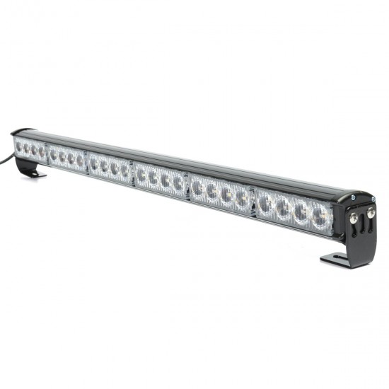 27 Inch 24W LED Emergency Flashing Light Bar Traffic Flash Strobe Lamp Yellow+White with Switch for 12V Car Truck 27 Inch 24W LED Emergency Flashing Light Bar Traffic Flash Strobe Lamp Yellow+White with Switch for 12V Car Truck