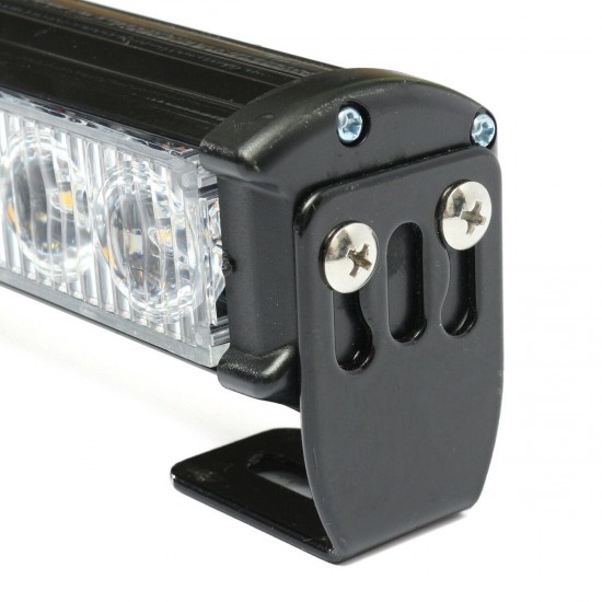27 Inch 24W LED Emergency Flashing Light Bar Traffic Flash Strobe Lamp Yellow+White with Switch for 12V Car Truck 27 Inch 24W LED Emergency Flashing Light Bar Traffic Flash Strobe Lamp Yellow+White with Switch for 12V Car Truck