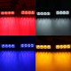 2PCS 12V LED Strobe Flash Lights Front Grille Warning Lamp Waterproof with 7 Flashing Modes Switch for Truck Lorry Trailer