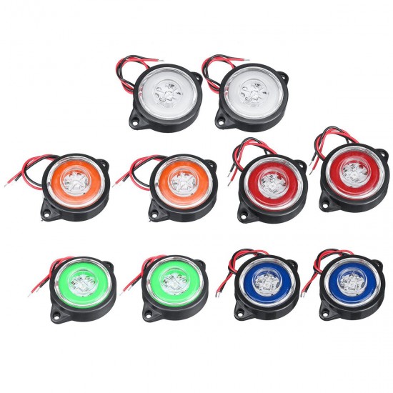 2PCS LED Side Marker Strobe Light Lamp Trailer Truck Lorry Van Caravan 2PCS LED Side Marker Strobe Light Lamp Trailer Truck Lorry Van Caravan
