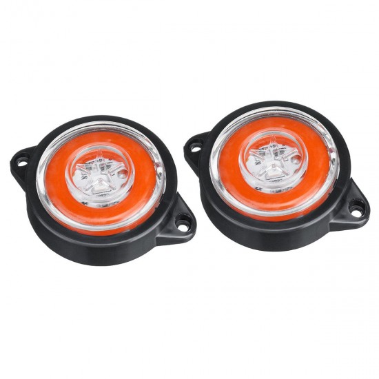 2PCS LED Side Marker Strobe Light Lamp Trailer Truck Lorry Van Caravan 2PCS LED Side Marker Strobe Light Lamp Trailer Truck Lorry Van Caravan
