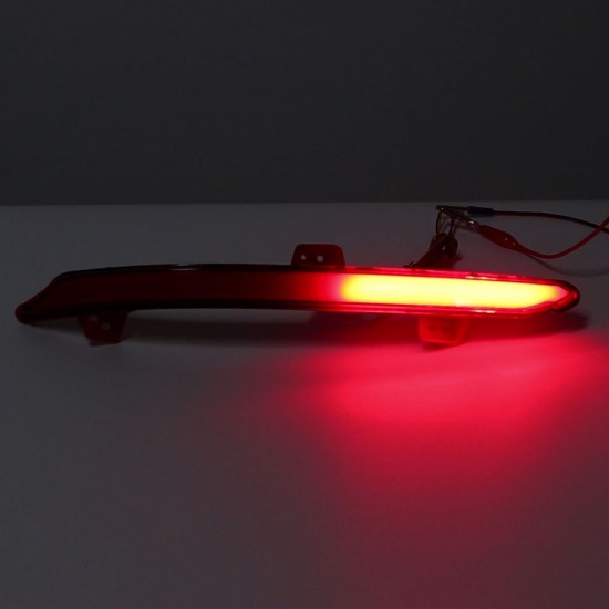 2PCS Rear Bumper Brake Tail Lights LED Lamp Reflector For Honda Accord 18-19 2PCS Rear Bumper Brake Tail Lights LED Lamp Reflector For Honda Accord 18-19