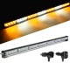 31inch 28 LED Car Flashing Warning Light Bar Traffic Flash Strobe Lamp DC12V Amber & White