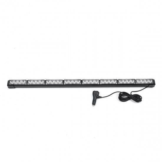 35 Inch 32 LED Car Traffic Advisor Emergency Hazard Warning Signal Strobe Light Bar Amber White Lamp 35 Inch 32 LED Car Traffic Advisor Emergency Hazard Warning Signal Strobe Light Bar Amber White Lamp