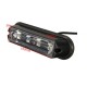 4 LED Waterproof Car Truck Emergency Strobe Flash Flashing Amber and White DRL Light