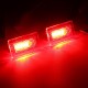 4 SMD LED Door Side Warning Signal Light High Output Interior Flash Lamp Red Upgrade 2PCS for Tesla Model S X
