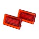 4 SMD LED Door Side Warning Signal Light High Output Interior Flash Lamp Red Upgrade 2PCS for Tesla Model S X