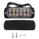 4PCS 36W 12 LED Ultra-thin Car Emergency Flashing Lights Flash Warning Strobe Lamp 12/24V Amber