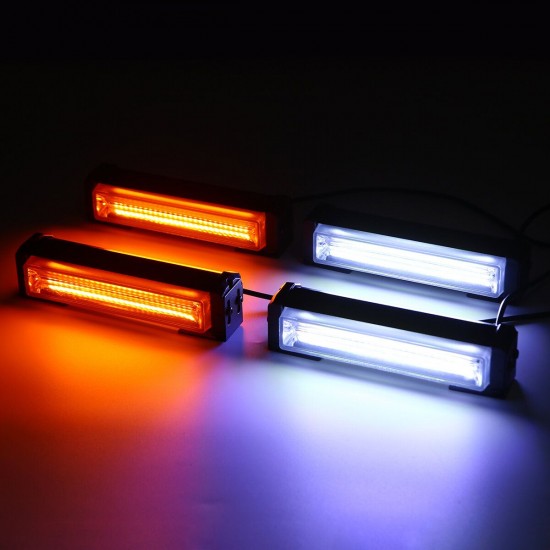 4Pcs Universal 12V 24V Car COB Strobe Flash Warning Lights 36W One For Four 4Pcs Universal 12V 24V Car COB Strobe Flash Warning Lights 36W One For Four