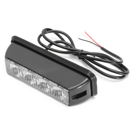 4W LED Strobe Flash Light Side Marker Emergency Beacon Warning Lamp Yellow 12V-24V for Car Truck