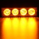 4W LED Strobe Flash Light Side Marker Emergency Beacon Warning Lamp Yellow 12V-24V for Car Truck