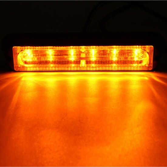 6 LED Car Trailer Boat Emergency Light Bar Hazard Flashing Strobe Warning Lamp 6 LED Car Trailer Boat Emergency Light Bar Hazard Flashing Strobe Warning Lamp