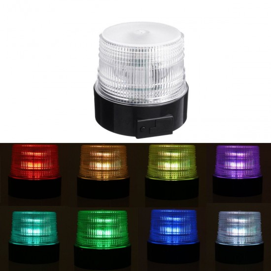8 Colors RGB LED Magnetic Warning Beacon Light Emergency Hazard Warning Safety Flashing Strobe Lamp For 12V Truck Vehicle 8 Colors RGB LED Magnetic Warning Beacon Light Emergency Hazard Warning Safety Flashing Strobe Lamp For 12V Truck Vehicle