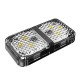 2PCS 6 LED Car Door Opening Warning Light Safety Anti Collision Alternating Flashing Signal Lamps White Color 2PCS