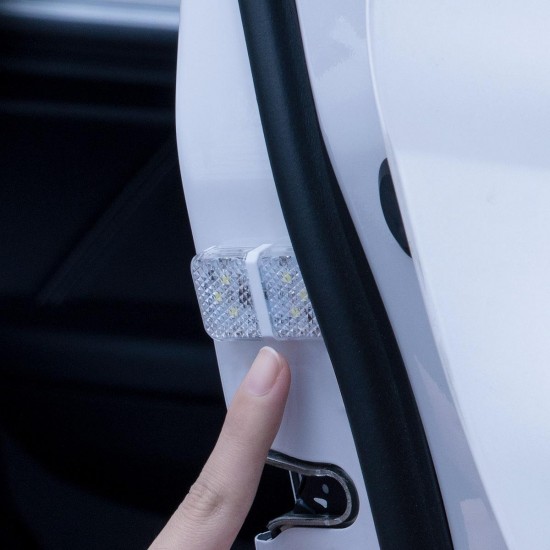 2PCS 6 LED Car Door Opening Warning Light Safety Anti Collision Alternating Flashing Signal Lamps White Color 2PCS 2PCS 6 LED Car Door Opening Warning Light Safety Anti Collision Alternating Flashing Signal Lamps White Color 2PCS