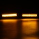 COB LED Car Front Grille Flashing Lights Emergency Warning Strobe Lamp Bars Amber with Remote
