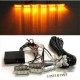 Car 12V 6 Amber LED Flashing Grill Lights Bar Strobes Warning Recovery Breakdown