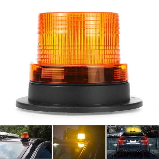 Car Bus Roof Emergency Flash Strobe Round LED Beacon Warning Light Magnetic Car Bus Roof Emergency Flash Strobe Round LED Beacon Warning Light Magnetic